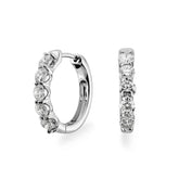 Classic Diamond Hoop Earrings - Dracakis Jewellers